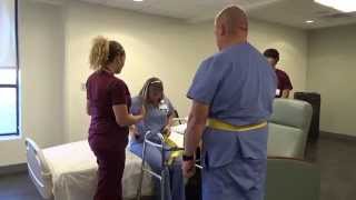 Physical Therapy Transfer Training  How To Transfer From Wheelchair To Bed [upl. by Bevers]