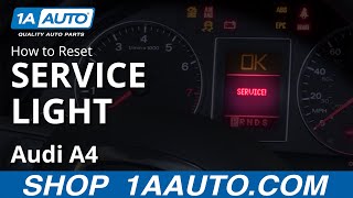 How to Reset Service Light 0409 Audi A4 [upl. by Armand]