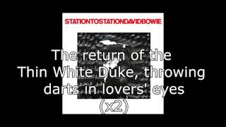 Station to Station  David Bowie  Lyrics [upl. by Watkin]