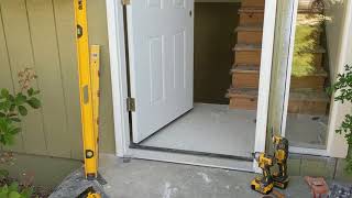 Jeld Wen Front Door Installation  Really crappy products and craftsmanship PART 1 [upl. by Mike]