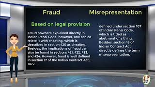 What is Difference Between Fraud amp Misrepresentation [upl. by Faline]