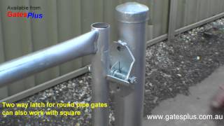 Gate Latch 2 way for round pipe and square [upl. by Luar]