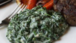 Creamed Spinach Recipe  Steakhouse Creamed Spinach [upl. by Htebiram]