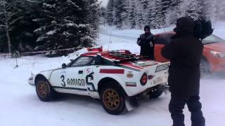 Stratos starting on SS1 Rally Hadeland [upl. by Neron]