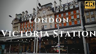 London Victoria Station Walk Through England 4K [upl. by Nedak561]