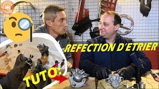 TUTO mécanique moto  Réfection dun étrier de frein [upl. by Eatnuahs]