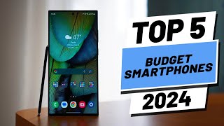 Top 5 BEST Budget Smartphones in 2024 [upl. by Nara703]