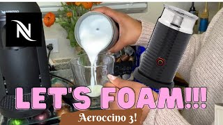 How To Foam Milk With Aeroccino 3 Make Coffee With Foam Tips amp Tricks  Easy Foamed Latte Recipe [upl. by Aitnecserc]