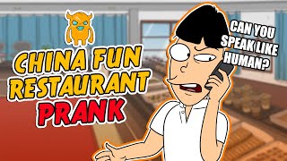 China Fun Asian Restaurant Prank Call  OwnagePranks [upl. by Dranrev]