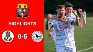 Caerleon 05 Cwmbrân Town  Gwent FA Senior cup  Quarter final highlights [upl. by Zoara]