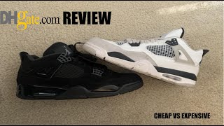 DHGATE JORDAN 4 REVIEW  CHEAP VS EXPENSIVE [upl. by Colvin]