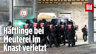 Gefängnismeuterei Polizei stürmt Knast in Thüringen  JVA Untermaßfeld [upl. by Zoldi]